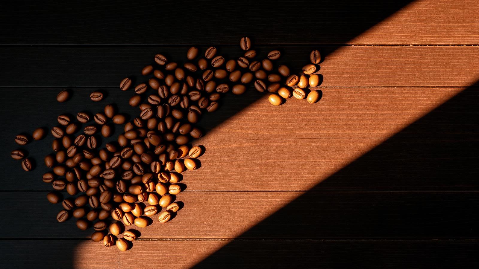 Single-origin beans texture